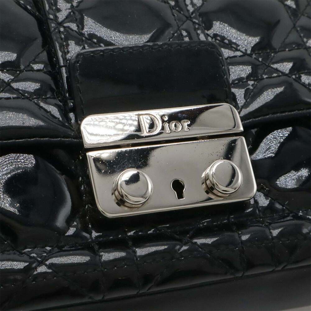 CHRISTIAN DIOR Black Leather Shoulder Bag - Picture 5 of 9